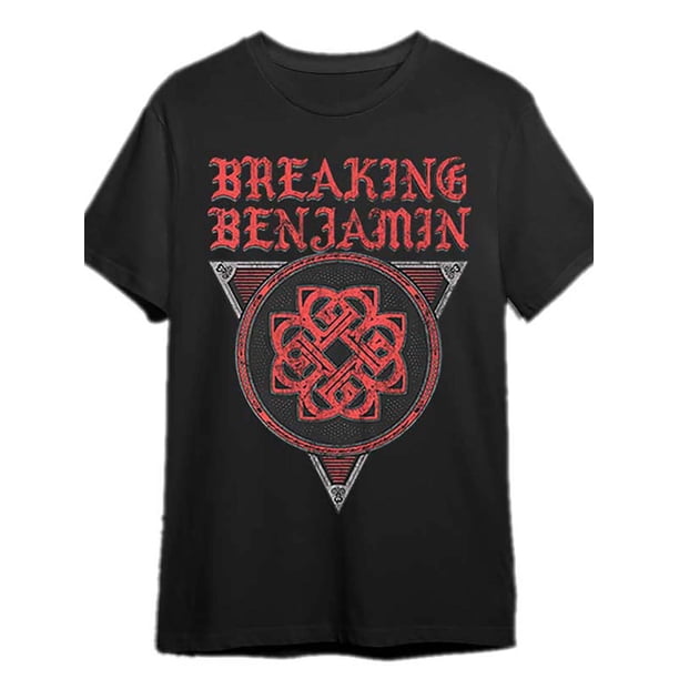 Camiseta de manga corta con el logo de Breaking Benjamin (modelo 340460), divertida, para hombre, color negro. Camiseta PR para adultos, hombres, mujeres, adolescentes, jóvenes y ocio.
