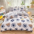 thumbnail image 2 of Azul a cuadros Oso Naranja Dog Bedding Sets, 2 of 5