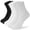 Black/White/Grey, variant on Women Quarter Crew Athletic Socks, Arch Support Cushioned, Moisture Wicking Cotton Socks, 6 Pack