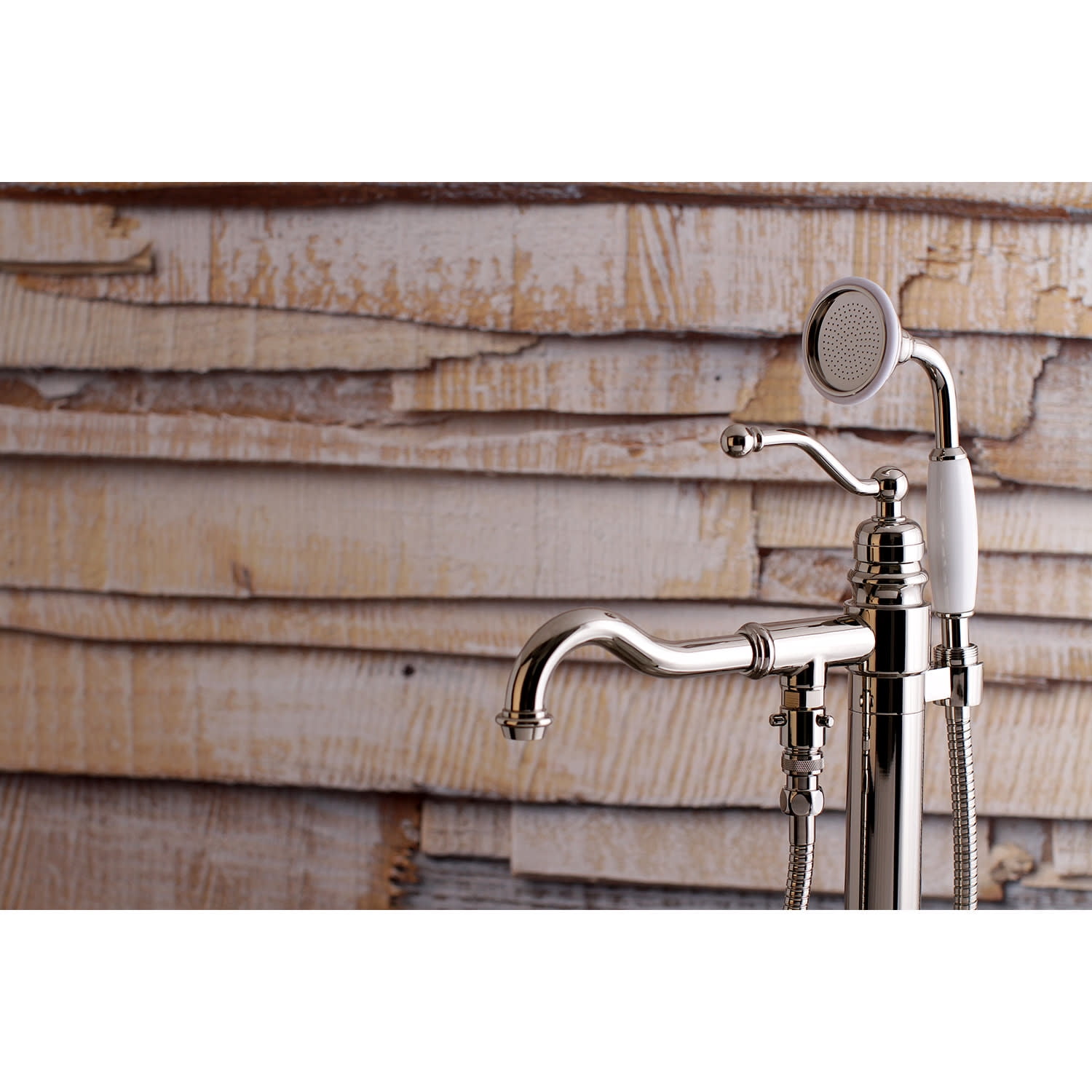 Kingston Brass Freestanding Tub Faucet, Brushed Nickel, Freestanding KS7138ABL
