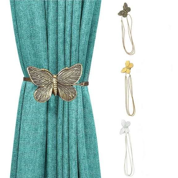 1*Band Curtain Tieback 1Pc Vintage Butterfly Curtain Ties and Holdbacks Retro Curtain Holdback Curtain