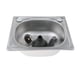 thumbnail image 4 of Fregadero de cocina de un solo tazón para empotrar, fregadero para lavar platos, lavabo profundo, accesorios de cocina, lavabo para baños, inodoros, 4 of 9