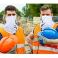 thumbnail image 6 of 4 Pieces Reflective Neck Gaiter Neon Safety Bandana Wind Dust UV sun Protection Scarf Bandanas Mask for Men Women, 6 of 6