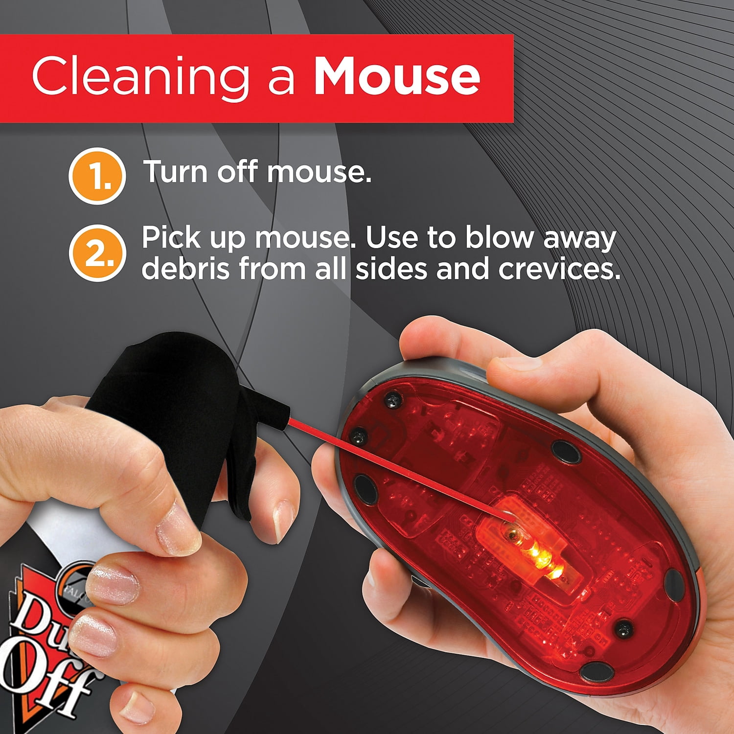 Dust-Off DPSJMB2 17 oz. Can Disposable Compressed Air Duster (2/Pack)