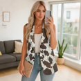 thumbnail image 4 of Uorisanigo Western Cow Print Vests for Women Sleevless Loose Blazer Vest for Women Blazers Suit with Pockets Vests Top Elegant Outfit Size 5XL, 4 of 7