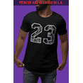 thumbnail image 3 of ShirtBANC Mens Dropcut Basketball Tee 23 Paisley Bandana Sports Design Shirt, 3 of 5