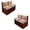 Beige-Highland Cattle Boho Mandala, variant on SCRAWLGOD Camo Hunting Print Stretchable RV Dinette Cushions Slipcover, 2 Backrest Cover and 2 Bench Cover Non Slip Soft RV Dinette Booth Cushions Slipcover