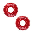 thumbnail image 4 of MERIGLARE 2x Interrupteur Bascule Rondelles de Hauteur de Rythme pour LP / Accessoires de Guitare Électrique Rouge, 4 of 9