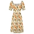 thumbnail image 4 of Seafood Lobster Prawn Mussel Oyster Pattern Sleeveless Dress Female clothing Evening dresses Cocktail of dresses elegant dress, 4 of 6