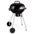 thumbnail image 1 of Gymax Barbecue au Charbon de Bois 18,5 Pouces pour Cuisine Extérieure avec Roues Noir, 1 of 10