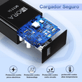 thumbnail image 4 of Cargador Tipo C Carga Rápida 3A 18W Turbo BLOOSOM Compatible con Samsung Motorola Xiaomi Huawei Negro, 4 of 4