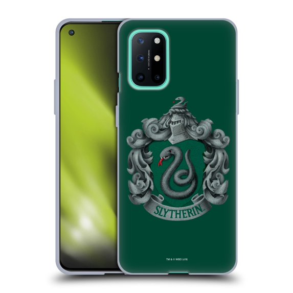 Head Case Designs Officially Licensed Harry Potter Chamber Of Secrets I Slytherin Crest Soft Gel Case Compatible with OnePlus OnePlus 8T 5G