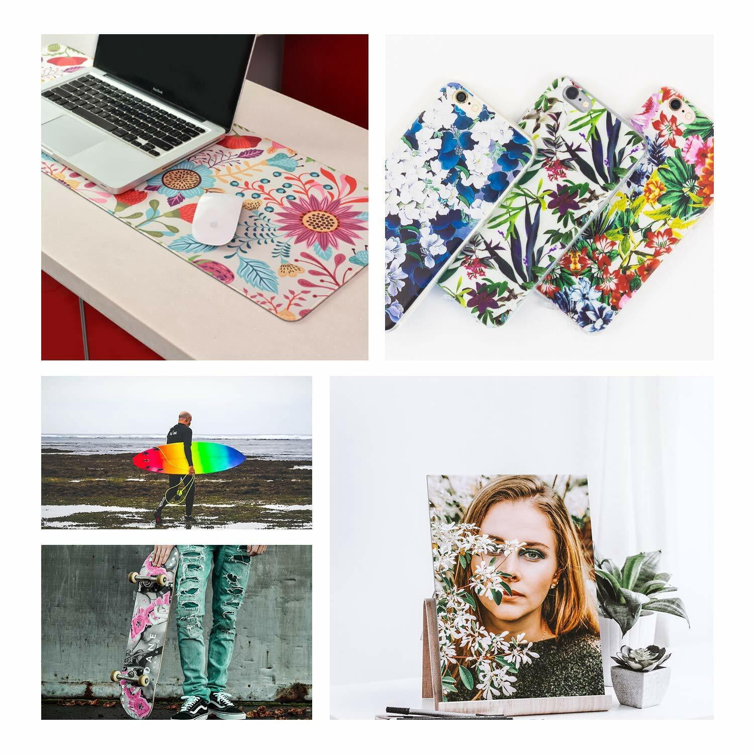 Bulk 1000 Sheets Koala Sublimation Paper for Epson Inkjet Sublimation Ink Printers,  A4 Wholesale Koala Sublimation Paper 8.3 x 11.7 inch, Pink Back