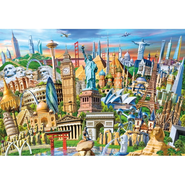 Rompecabezas Buffalo Games World Landmarks 2000 piezas