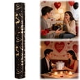 thumbnail image 2 of Gnwei Heart Wrapping Paper Roll - 3D Embossed Gold Foil Design, Luxury Gift Wrap for Valentines Day, Anniversaries, Birthday, Wedding, Baby Shower- Mini Roll - 17 Inch x 10 Feet, 2 of 9