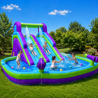 Kahuna 90475 Twin Peaks Kids Inflatable Splash Pool Backyard Water