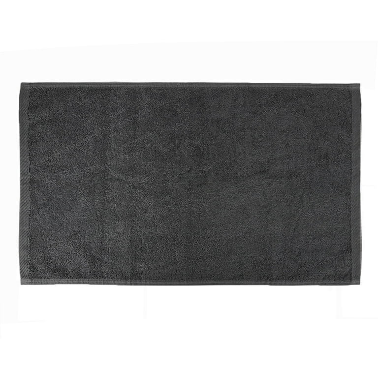 16x28 Bleach Proof Salon Hand Towel, Black, 300A Series, 3lb (12 Towels)