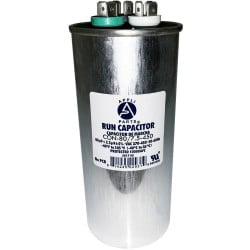 

Appli Parts Dual Run Capacitor 80 + 7.5 Mfd uF (microfarads) 370 VAC or 450 VAC Round CON-80/7.5-450Replaces CAP-80/7.5-450
