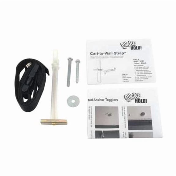 Quakehold! Cart-to-Wall Strap,Black RW.CTW.B.1