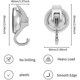 thumbnail image 2 of No Punching Vacuum Suction Cup Hooks Wreath Hanger(4 Pack), 2 of 2