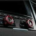 thumbnail image 4 of 2x Red Alloy Volume Radio Switch Knob Covers For Porsche 911 for Cayenne Macan, 4 of 6