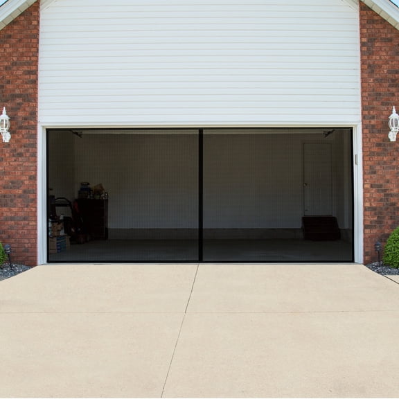Pure Garden Garage Screen Door - Mesh Mosquito Net to Cover 2-Car Garages