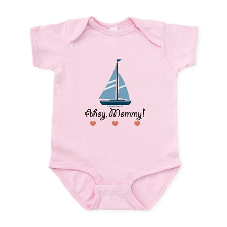 

CafePress - Ahoy Mommy Sailboat Sailing Infant Bodysuit - Baby Light Bodysuit Size Newborn - 24 Months