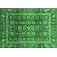 thumbnail image 1 of Ahgly Company Indoor Rectangle Abstract Emerald Green Modern Area Rugs, 8' x 10', 1 of 4