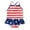 Z Dark Blue, variant on July 4th Baby Girl Swimsuit Ruffled One Piece Bathing Suit American Flag Printed Bow Swim Suit Rash Guard Beach Sport Girls' Swimwear Red 12-18 Months