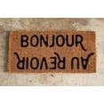 thumbnail image 2 of Desert Fields Coir Doormat with French Sayings, 32" x 16", Natural and Black, 2 of 2
