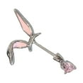 thumbnail image 4 of Unique Peach Rabbits Ear Cuff Allergy Resistant Cartilage Earring Dainty Jewelry Ear Studs Perfect For Everyday Styles, 4 of 8