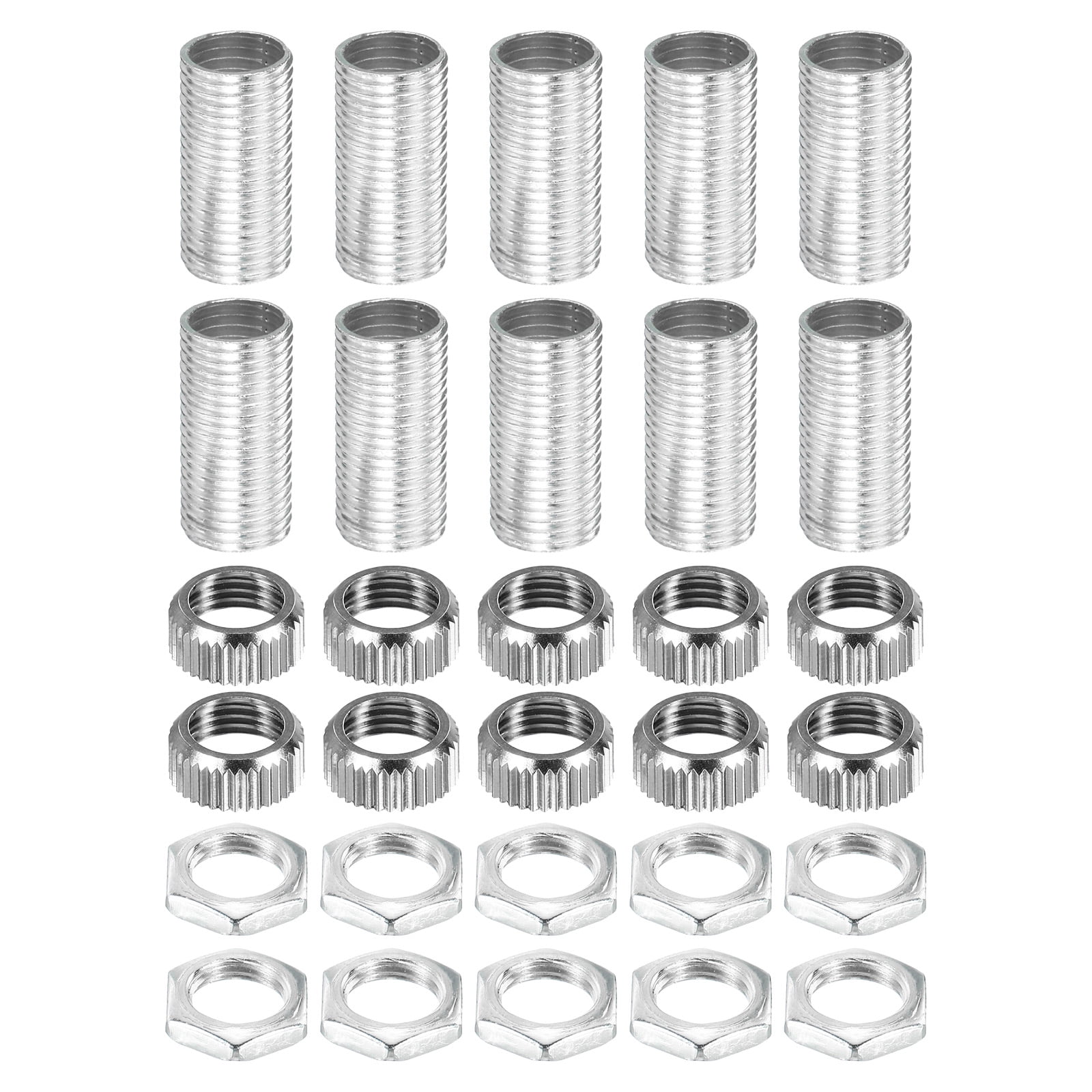 Uxcell M10 Thread Lamp Pipe Hex Nut Socket Cap G4 Lamp Hardware