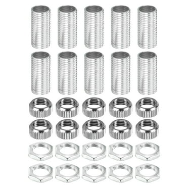 Uxcell M10 Thread Lamp Pipe Hex Nut Socket Cap G4 Lamp Hardware Fixtures Kit 10 Pack