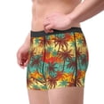 thumbnail image 3 of Wukai Colorful Hawaii Palms Print Men’s Underwear Breathable Boxer Briefs,&nbsp;Moisture Wicking & Breathable-XX-Large, 3 of 7