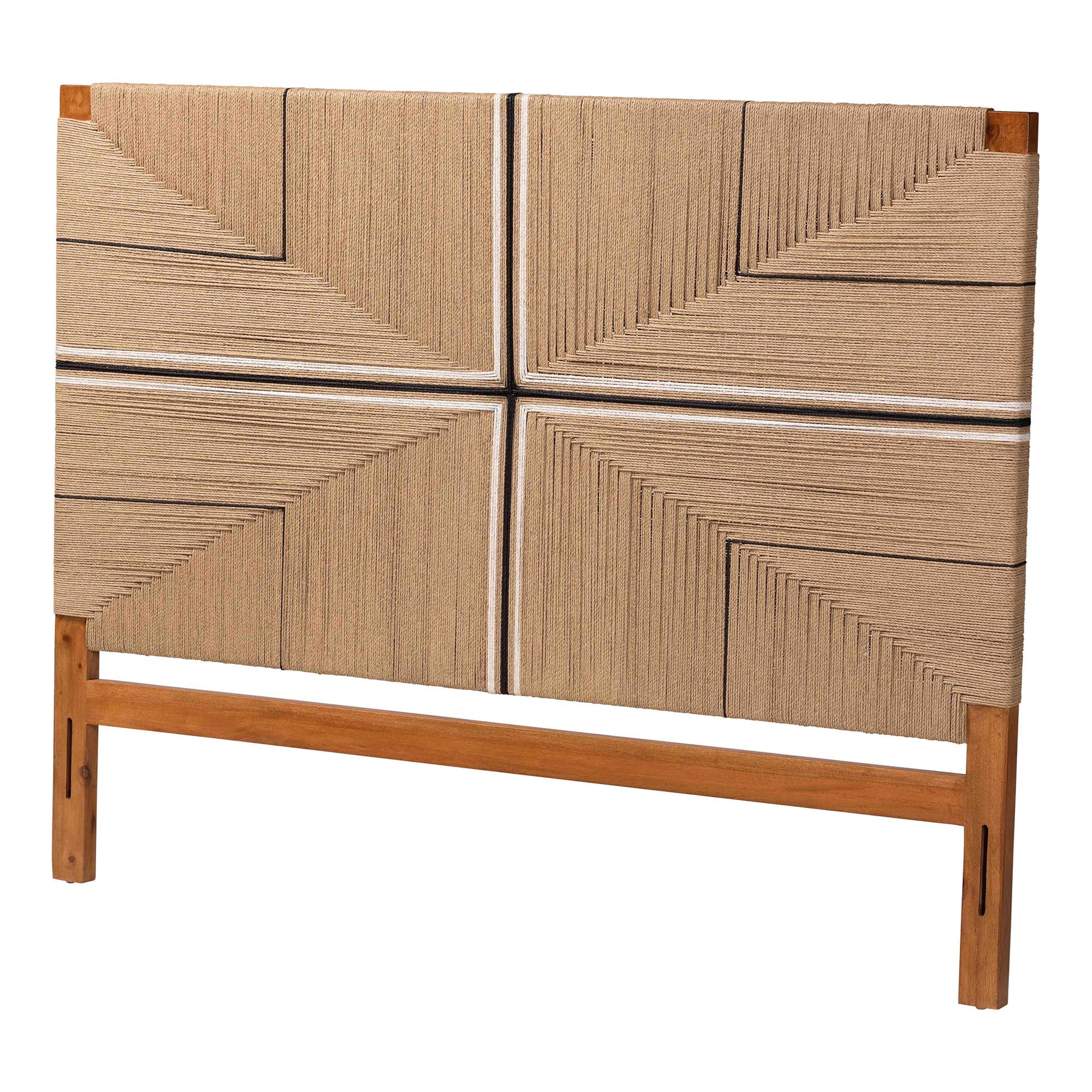 bali & pari Prita Boho Headboard, Queen, Natural Brown