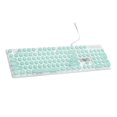 thumbnail image 2 of V8 Round Gaming Keyboard Mouse con retroiluminación, 26 teclas sin punzón , Verde Hugo teclado para juegos, 2 of 10