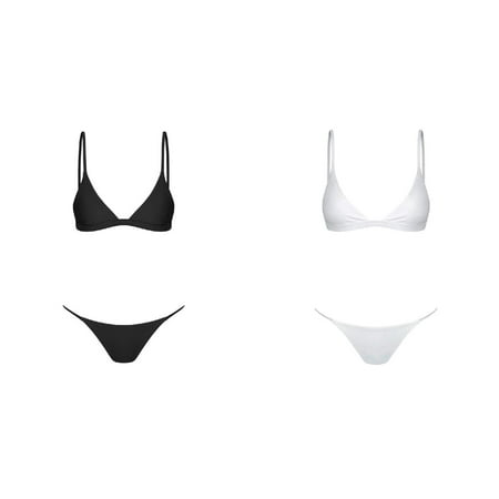 (2-Pack) 2025 New Brazilian Bikini Set Bandage Womens Board Shorts 10 Beachwear Women Swimwear Push Junior Swimsuit Top Up Bandeau Swimsuit Swimwears Underwire Swim Tops Tankinis Set