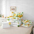 thumbnail image 6 of jejeloiu Orange 7-Piece Bedding Comforter Set,Swweet Fruit King Bedding Sets,White Flower Floral Bed Sheets For Boys Girls,Super Cozy Room Decor Reversible, 6 of 8