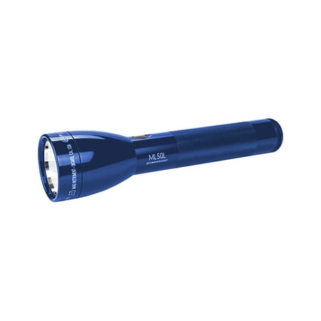 Lite Steel Beam - Maglite 2 C-Cell Multi-Mode Switch LED Flashlight with Adjustable Beam, Blue