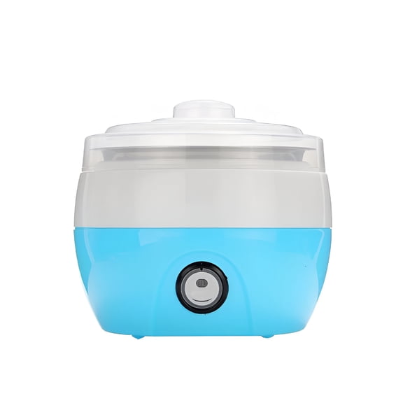 HIBIBUD 1L Automatic Electronic Steel Tank Yogurt Maker Home Yogurt Making Machine with CN Plug (Blue)