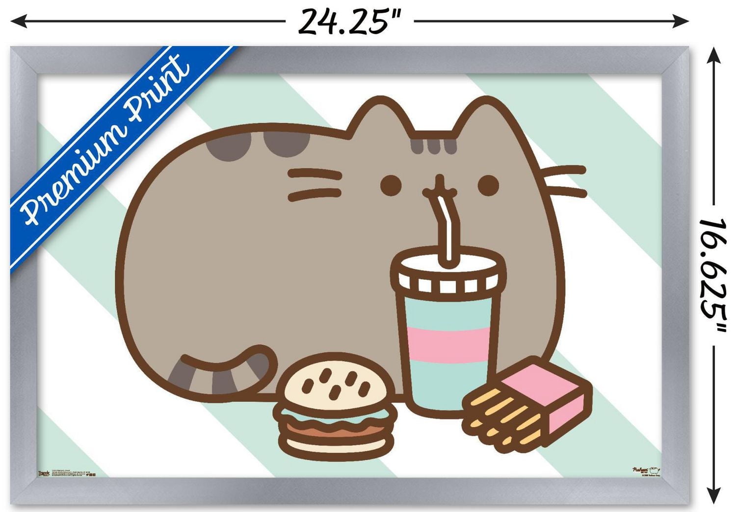 Pusheen - Food Wall Poster, 14.725" x 22.375"