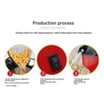 thumbnail image 4 of Fresh Pop Popcorn Maker - Oil-Free, Air Popcorn Popper - With Measuring Cup & Recipe Guide - Perfect for Movie Nights - 16 Cups, Red, 4 of 8