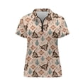 thumbnail image 6 of Whosucclay Breathable Polo Shirts, Western Desert Pattern Polyester V Neck Lightweight Tennis Shirts for Golf Outdoor Sports Sports Training Size Small, 6 of 10