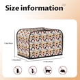 thumbnail image 5 of Kdxio Cute Cats Print Toaster Cover Bread Machine Cover Fits for Most Standard 2 Slice Toasters,Keep Toaster Free From Dust And Fingerprint Oven Dustproof Cover, 5 of 7