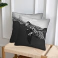 thumbnail image 6 of PISONIC Sea Turtle Pillow Covers Set of 2, Decorative Throw Pillows Cases Square Cushion Case for Home Sofa Bed Couch, 20x20 Inch, 6 of 8