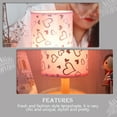 thumbnail image 2 of Modern Minimalist Pink Cloth Cylinder Lampshade For Table Light 1Set 5.5x5.5x7.9In, 2 of 8