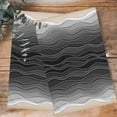 thumbnail image 4 of Black Ocean Waves Kitchen Towels Set of 3, Water Absorbent Dish Towel, Coastal Abstract Spray Gradient Art Decorative Hand Towels - Quick Drying Cloth for Cooking Baking, 18x28 Inch, 4 of 8