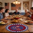 thumbnail image 6 of OAVQHLG3B American Flag Vases Flowers 4th of July Round Placemats Set of 4, 14 Inch Patriotic Memorial Day Round Table Mats for Dining Decoration, 6 of 6
