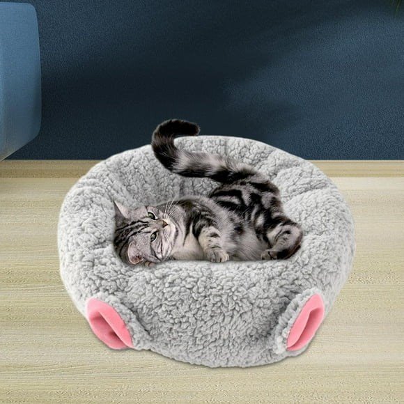 Cama autocalentable para mascotas Salvador nido de Gato gris grande