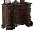 thumbnail image 2 of Traditional Nightstand with Three Storage Drawers, Solid Wood Retro Brown Cherry End Table,Vintage Bedside Table for Bedroom Furniture, 2 of 6